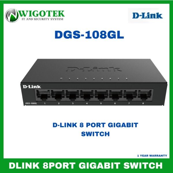 D-Link DGS-108GL 8-Port Gigabit Switch